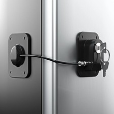 RORMGO Refrigerator Lock 2 Packs, Fridge Lock with Silicone Wire Protection