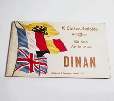 Vintage Postcard Booklet Dinan, France 12 Artistic Edition Postcards