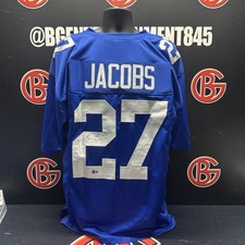 Brandon Jacobs Autographed New York Giants Signed Jersey Beckett BAS COA