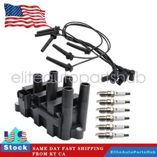 Wires + Spark plug + Ignition Coil For Ford F150 E150 Taurus Mazda Mercury FD498