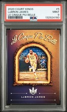 LeBron James 2020-21 Panini Court Kings Le Cinque Piu Belle #5 PSA 9