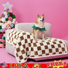 Waterproof Pet Blanket Soft Sherpa Reversible Couch Protector Machine Washable