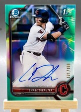 2022 Bowman Chrome Draft Chase DeLauter Auto /199 Aqua Lava Refractor #CDA-CD