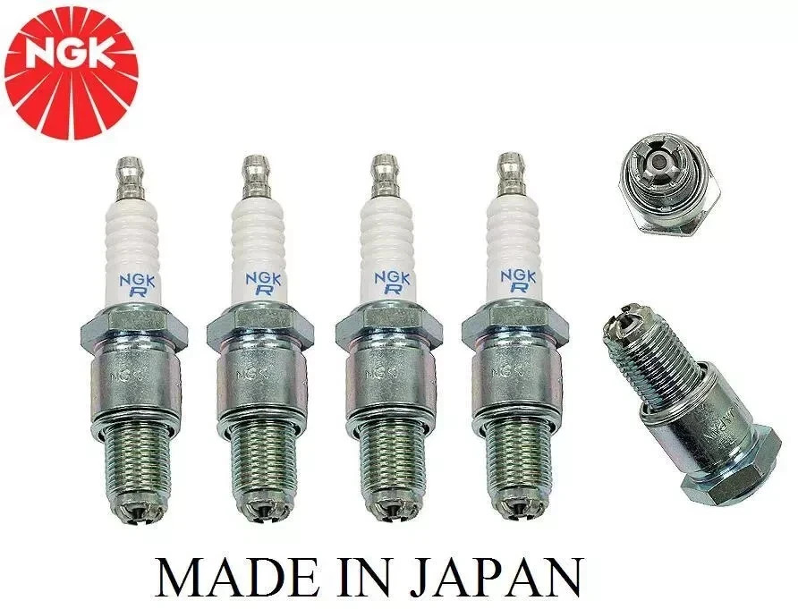 For MAZDA RX-7 1981-85 NGK BR8EQ14 SPARK PLUG 4-PIECES 2329 Made in Japan Rotary