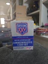 NFL Super Bowl XXV 25 Limited Edition  Silver Anniversary 160 Pro Set Sealed