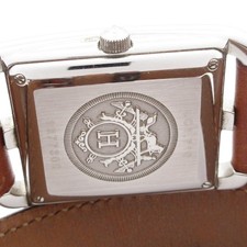 HERMES Cape Cod Double Tour CC1.710 1****** Silver Brown Men's Wrist Watch 3