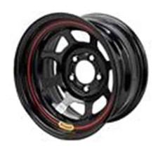 Bassett Wheels 14x7 D-hole 4x4.5 3 Black Spun