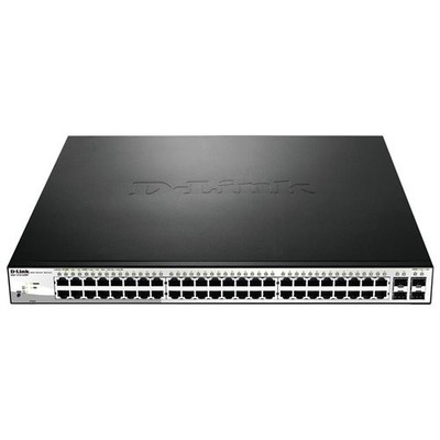 D-Link 52-Port Gigabit Smart Managed PoE+ Switch | 48 PoE+ Ports (370W) + 4