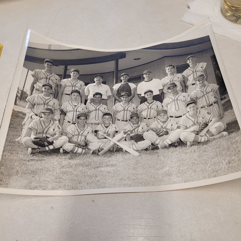 Vintage 1950s 60s Baseball Softball Team Photo Rhawnhurst Philadelphia PA 8x10