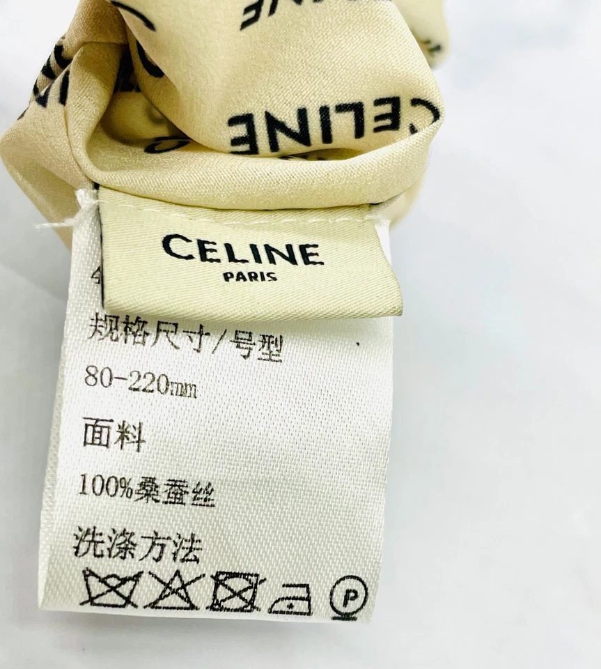 Auth CELINE Monogram Print Hair Scrunchy - Pre owned / LS5488 - Image 4 of 4