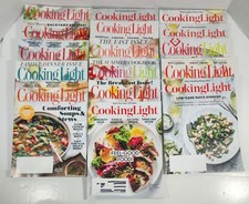 Lot of 16 Cooking Light Magazines - Recipes and Ideas - 2016, 2017 and 2018