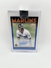 2021 Topps Clearly Authentic Autographs - 1986 Starling Marte Blue /25 (AU)