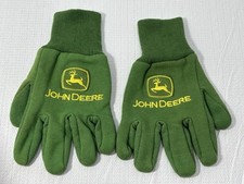 John Deere Green Work Gloves  Cotton/PVC  Logo  Adult  Pre-Owned