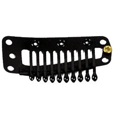 20 Pcs Pu Clip Hair Extension Extensions Staples 10-teeth Wig Clips Snap Comb