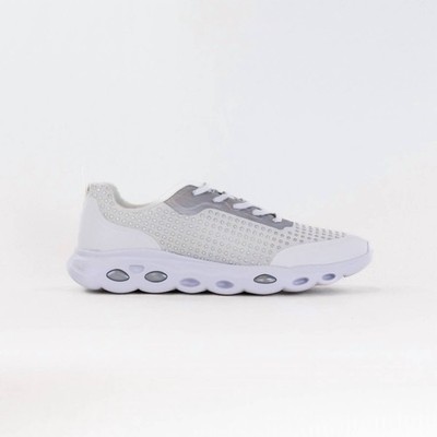 Ara Women's Montclair Memory Foam Lace Up Sneaker White/silver