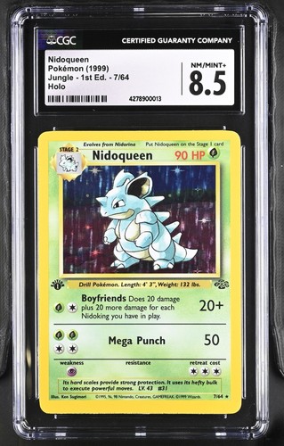 Nidoqueen (1st Edition) graded CGC 8.5 for sale on eBay
