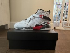 Jordan 8 Retro (PS) Unisex Kids 3Y White/Blac...