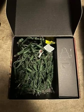 Christmas String Lights Tech AI Lighting Outdoor Rated Green 65.6ft Warm White