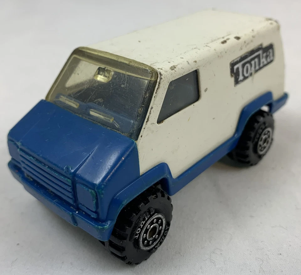 Tonka Mites Konvolut 5 Stück Metall Fahrzeuge Autos LKW Bus Vintage 70er 80er - Bild 4 von 4