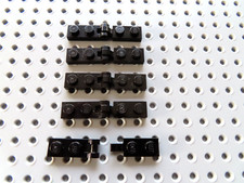 Lego 10 x Platte 1x2 mit Stange + mit Clip 60478 63868 = 5 Paar    schwarz