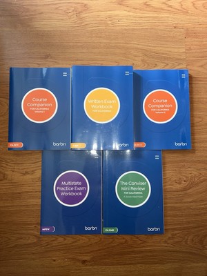 2025-2026 BARBRI CALIFORNIA BAR REVIEW PREP COMPLETE SET! (5 Books)