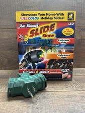 Star Shower Slide Show Christmas  Halloween Light 6 Slides LED Projector  Plug