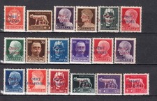 A-12382- 1943 Free Montenegro - Imperial Series Overprinted 18v. MLH*