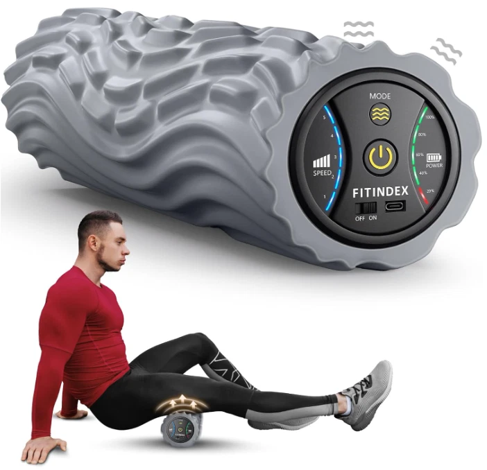 Vibrating Foam Roller for Back Pain, 5-Speed Deep Tissue Massage, Portable, Gray
Opens in a new wind