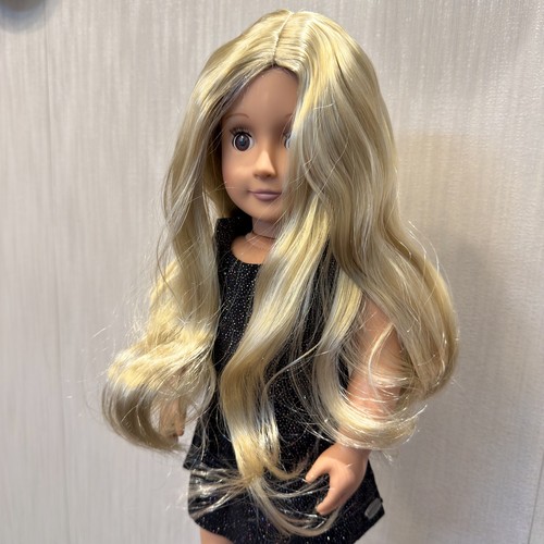 Rare American Girl Long Wig For 18'' doll Hair OG Dolls kids Gift Toys gold #20