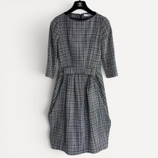 Christian Dior 2008 John Galliano Ribbon Design Wool Silk Dress FR36 Archive