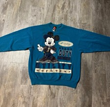 Mickey Unlimited Mickey Mouse Disney 1993 Blue Crewneck Sweatshirt