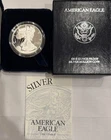 1997 P American Eagle One Ounce Proof Silver Bullion Coin Box & COA