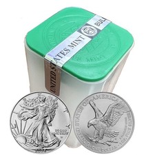 Roll Of 20 - 2026 1 Oz .999 Fine Silver American Eagle $1 Coin Bu