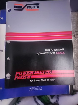 #ad Vintage 1971 Borg Warner Power Brute Parts Catalog $15.00