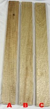 Figured limba BASS guitar neck blank 3.75x35....