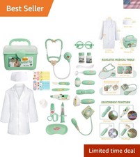 Doctor Kit for Toddlers 3 4 5 Old, 30-Piece Kid Doctor Toy with Stethoscope,...