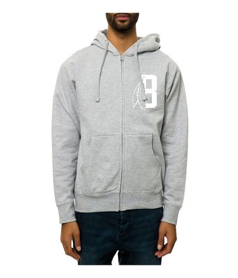Black Scale Mens The Feather B Logo FZ Hoodie Sweatshirt
