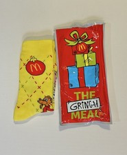 McDonald's 2025 Happy Grinch Meal Yellow Grinch Socks NEW
