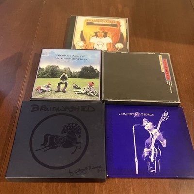 Lot Of 5 George Harrison CDs: Brainwashed Concert For All Things Must Pass Japan