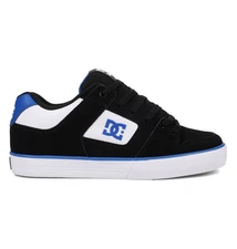 DC Shoes Men's Pure Skate Shoe Black/Blue/White - DC01782005-BKBLWH, Black/Blue/