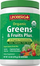 Organic Fruit and Vegetable Drink Mix | 9.5 oz | Vegan Powder | by Lindberg