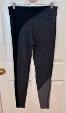 Smartwool Womens Sz L Merino 250 Thermal Base Layer Black/Gray Bottoms Athletic