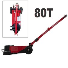 80 Ton Air Hydraulic Jack Foldable Pneumatic Car Lift 0.8-1.2mpa With 2 Pad Iron