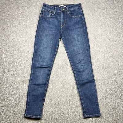 Levis 721 High Rise Skinny Jeans Womens 27 Dark Wash Indigo Denim 18882-0047