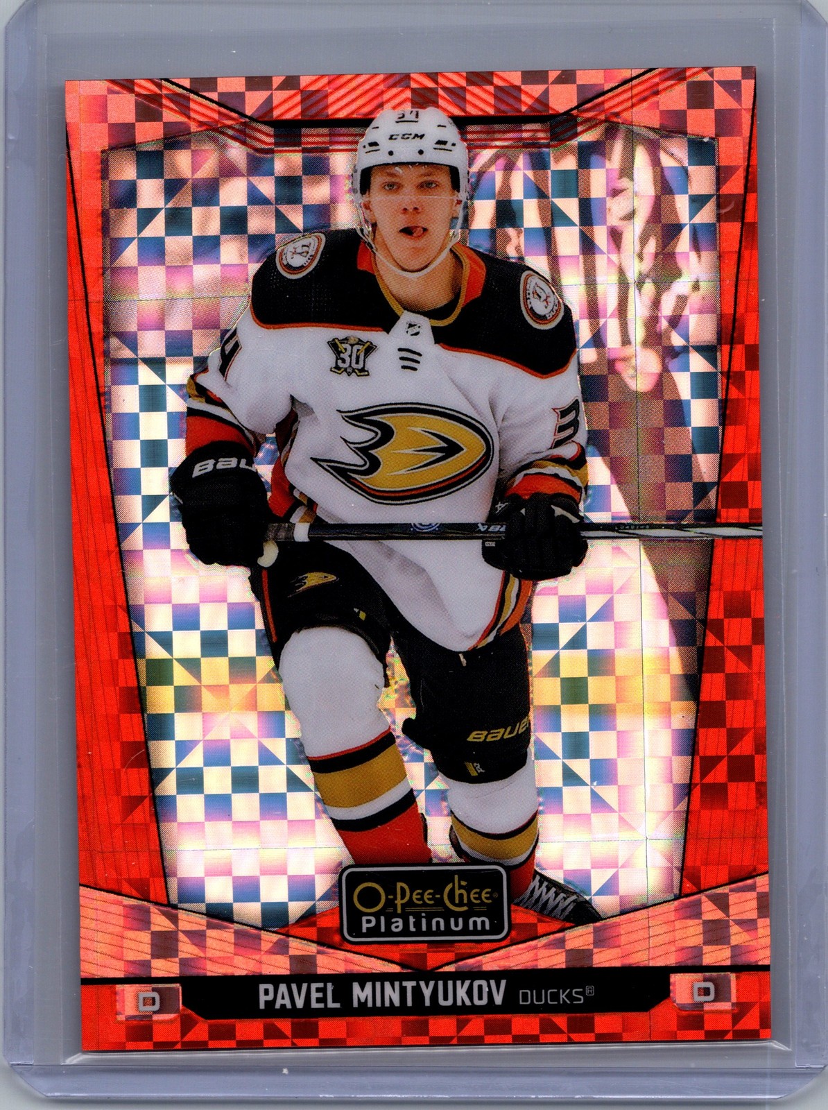 2024-25 O-Pee-Chee Platinum #190 Pavel Mintyukov Orange Checkers #/25