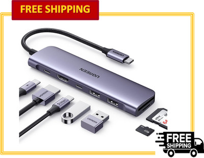 UGREEN Revodok 1071 USB C 7-in-1 5Gbps 4K HDMI 100W PD Charging for Laptop
