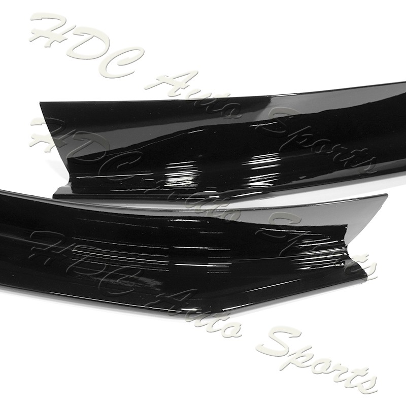 For 2004-2008 Mazda RX8 MS-Style Painted Black Front Bumper Lip