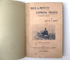 1897 Mile-a-Minute Express Trains Twentieth Century by Rev. W.J. Scott - railway