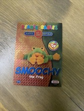 1999 TY Beanie Babies BBOC S2 Birthday /Rookie Smoochy The Frog Blue FOIL
