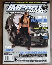 Import Tuner Magazine August 2001 Issue #29 Christine Mendoza S14 Vg
